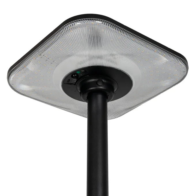 Oprawa solarna LED Kanlux PARENO SLR 25W CCT-B z czujnikiem ruchu, czarna, IP-54, widok od spodu