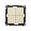 Sterownik oświetleniowy poczwórny SWITCH Q WiFi Szampański mat Simon 55 GO - TEW4W.01/144