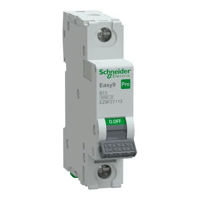 Wyłącznik nadprądowy Schneider Electric Easy9 Pro, 1P, B 13A, 6kA, model EZ9F-B13-1