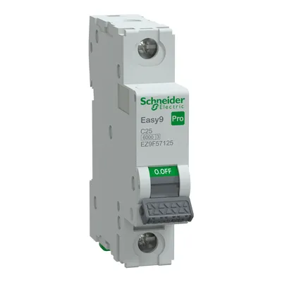 Wyłącznik nadprądowy Schneider Electric Easy9 Pro, 1P C 25A 6kA, model EZ9F-C25-1 Schneider Easy9 Pro - EZ9F57125.