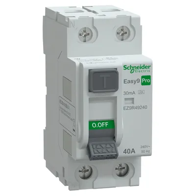 Wyłącznik różnicowoprądowy Schneider Electric Easy9 Pro 2P 40A 0,03A 10kA typ A EZ9R-40-2-30-A