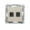 Gniazdo HDMI + RJ45 kat.6 Kaszmirowy Simon 54 - DGHRJ45.01/42