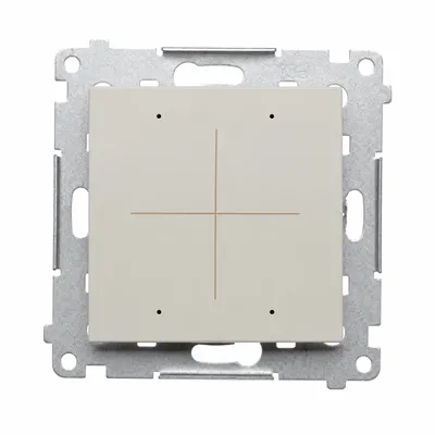 Nadajnik bateryjny CONTROL B WiFi Kaszmirowy Simon 54 GO - DENB1W.01/42 z metalowym stelażem montażowym.