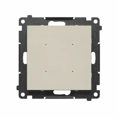 Sterownik oświetleniowy pojedynczy SWITCH WiFi Kaszmirowy Simon 55 GO - TEW1W.01/142 na białym tle.