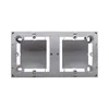Puszka natynkowa płytka podwójna Stal Inox Simon Basic Standard - MPN2/21