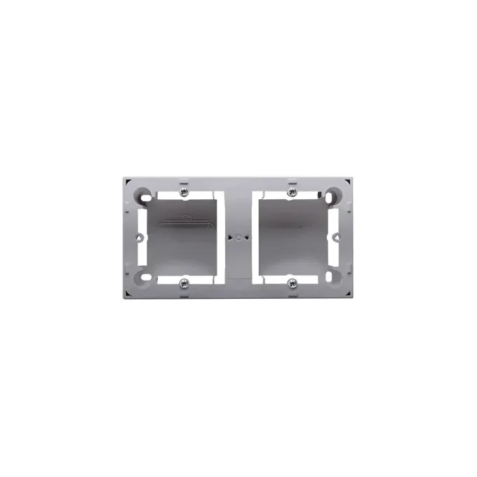 Puszka natynkowa płytka podwójna Stal Inox Simon Basic Standard - MPN2/21, producent Kontakt-Simon