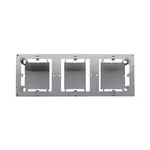 Puszka natynkowa płytka potrójna Stal Inox Simon Basic Standard - MPN3/21 marki Kontakt-Simon, do montażu trzech modułów.