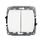 Łącznik podwójny, świecznikowy podświetlany Biały Karlik Trend - WP-2L