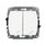 Łącznik schodowy podwójny Biały Karlik Trend - WP-33