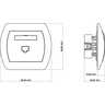 Gniazdo komputerowe pojedyncze kat. 5e Srebrny metalik - 7GK-1 Karlik Trend