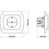 Gniazdo pojedyncze SCHUKO Złoty metalik - 8GP-1s Karlik Trend