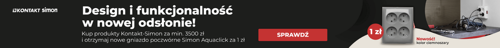 Simon: Gniazdo poczwórne Aquaclick (szare)