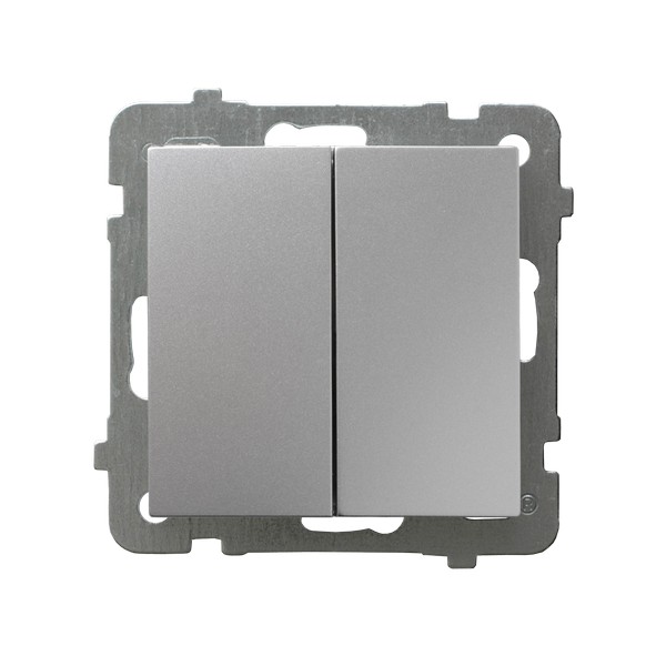 Łącznik schodowy podwójny Srebro As - ŁP-10G/m/18