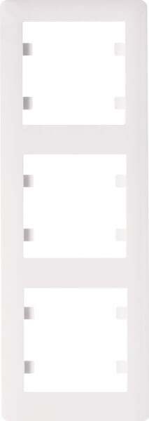 Ramka potrójna pionowa Biały Hager Lumina Soul - WL5130