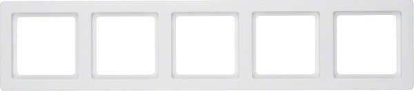 Ramka pięciokrotna Biały aksamit Berker Q.1 - 10156089