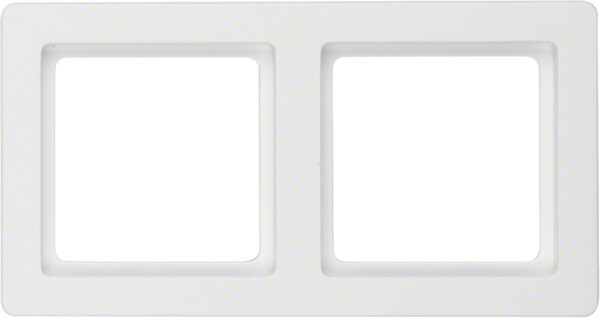 Ramka podwójna Biały aksamit Berker Q.1 - 10126089