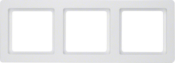 Ramka potrójna Biały aksamit Berker Q.1 - 10136089