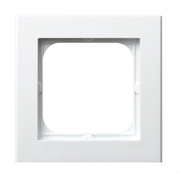 Ramka pojedyncza Biały połysk Sonata - R-1R/00