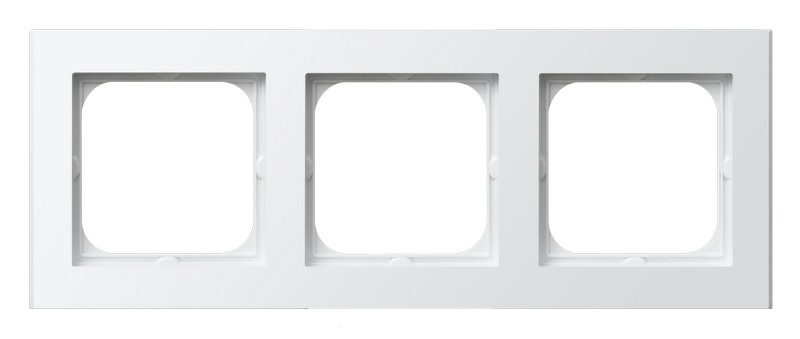 Ramka potrójna Biały połysk Sonata - R-3R/00