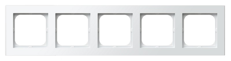 Ramka pięciokrotna Biały połysk Sonata - R-5R/00