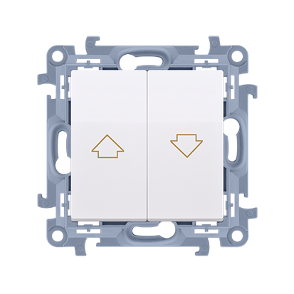 Przycisk żaluzjowy 10AX Biały Simon 10 - CZP1.01/11