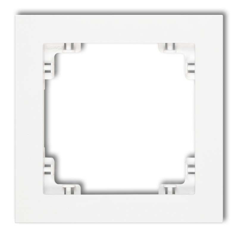 Ramka pojedyncza Biały mat Karlik DECO - 25DR-1